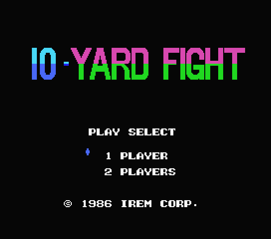 10 Yard Fight.MX1 Japan 파일 - MSX