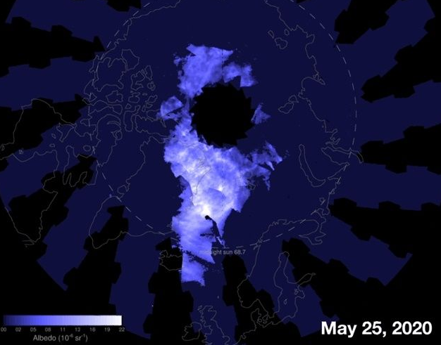 NASA, 북극 밤하늘에 푸르게 빛나는 ‘야광운’ 공개