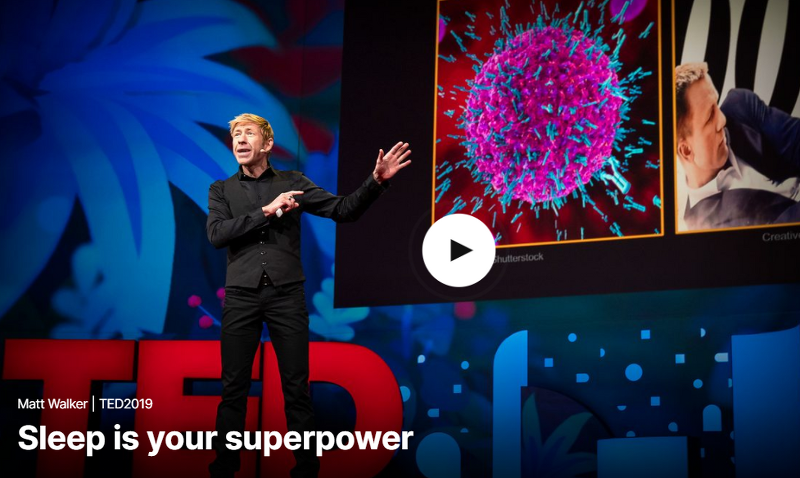 TED 테드로 영어공부 하기 Sleep is your superpower by Matt Walker
