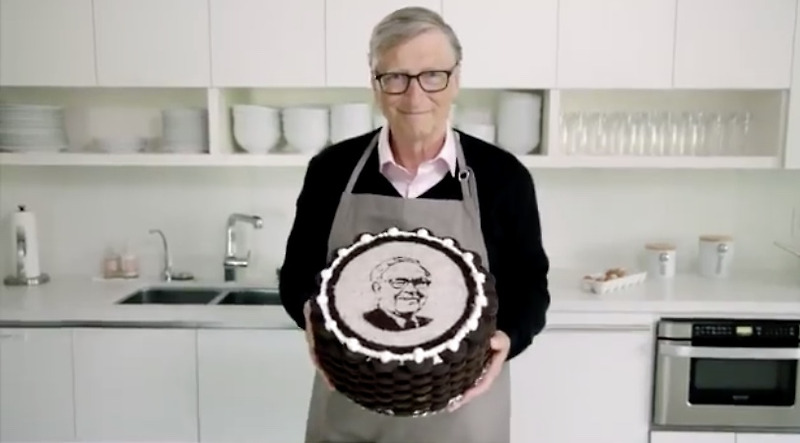 90세 생일 맞은 워런 버핏을 위한 빌 게이츠의 선물!!