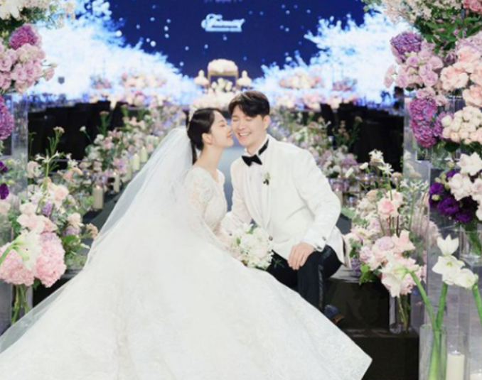 박수홍 결혼소감, 세상에서 가장 행복한 신랑신부