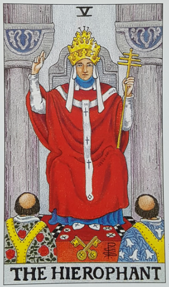 [타로기초] 메이저 아르카나 5번 교황카드 (THE HIEROPHANT)