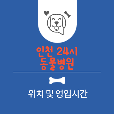 인천 24시 동물병원 영업시간 및 위치 알아보기