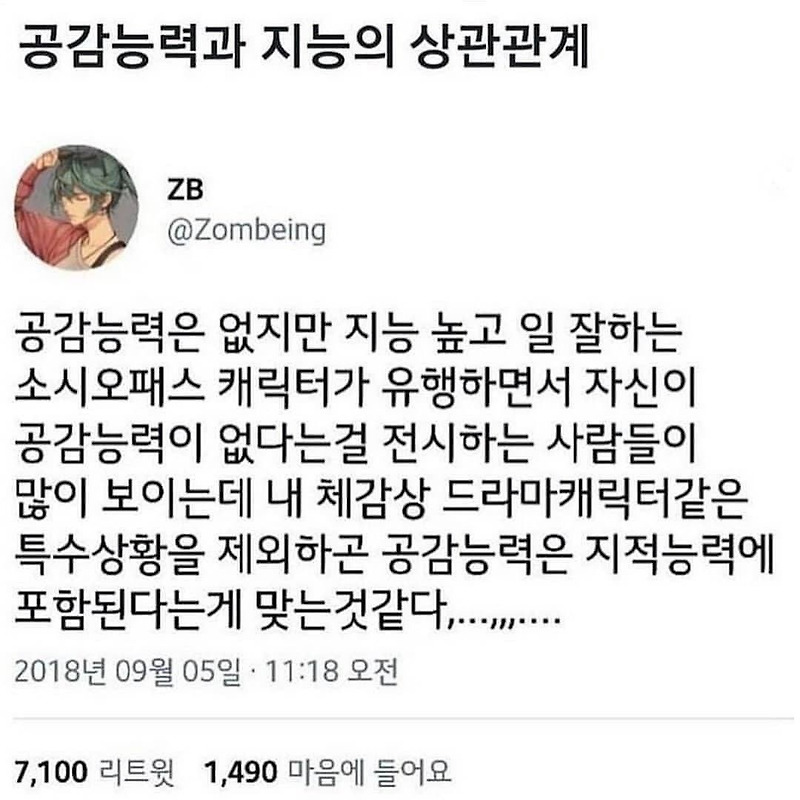 공감능력과 지능의 관계