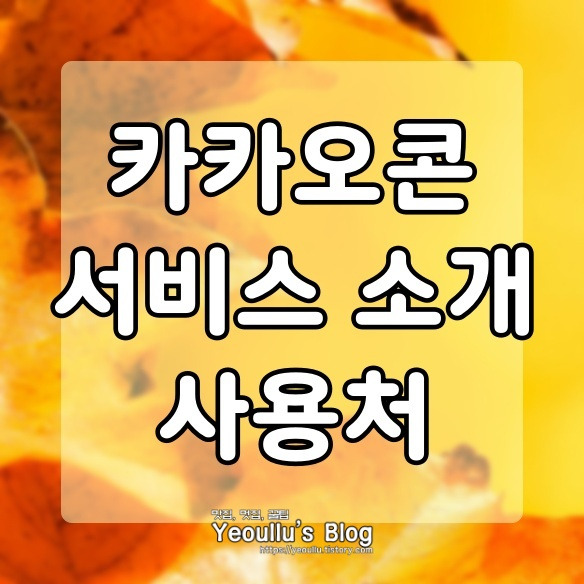 카카오콘 서비스 소개