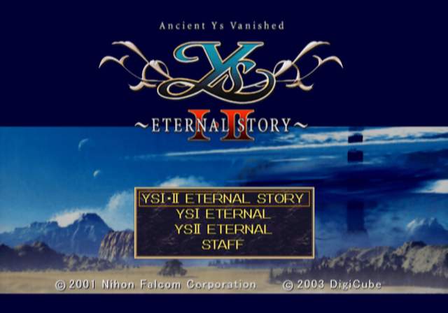 디지큐브 / 액션 RPG - 이스 1 & 2 이터널 스토리 イースI・II エターナルストーリー - Ys I & II Eternal Story (PS2 - iso 다운로드)