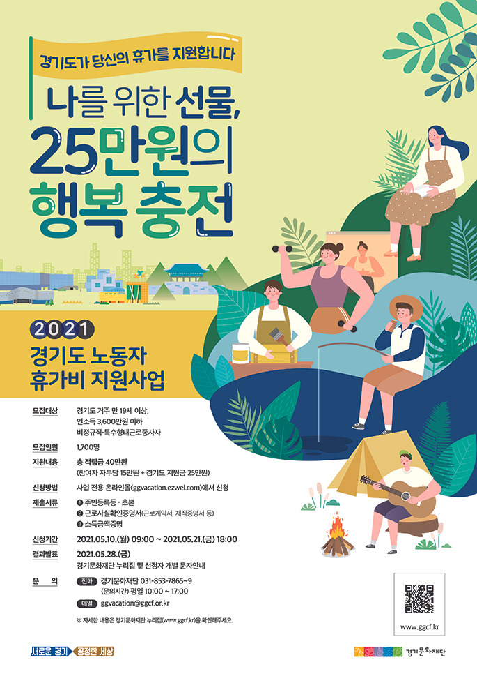 경기도 노동자 휴가비 지원사업 25만원지급 총정리