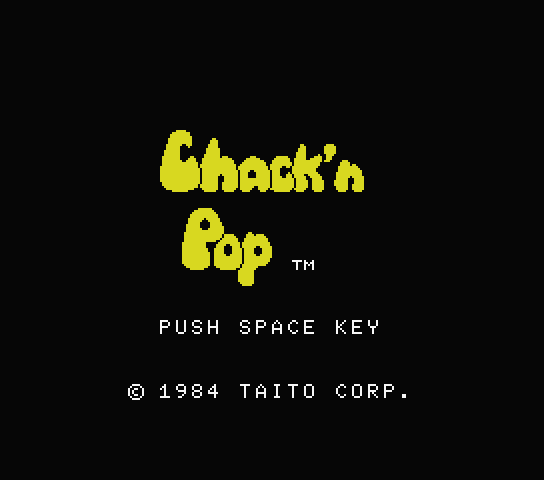 Chack 'n Pop - MSX (재믹스) 게임 롬파일 다운로드