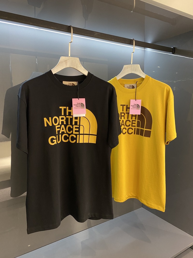 [GUCCI x THE NORTH FACE] 구찌 X 노스페이스 오버사이즈 반팔 티셔츠 616036 XJDCL 1131 (2 COLOR)