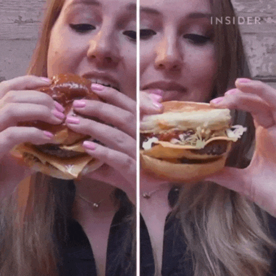 햄버거 거꾸로 먹어야 하는 이유, 뒤집어 먹으면 깔끔하게 먹을 수 있다?
