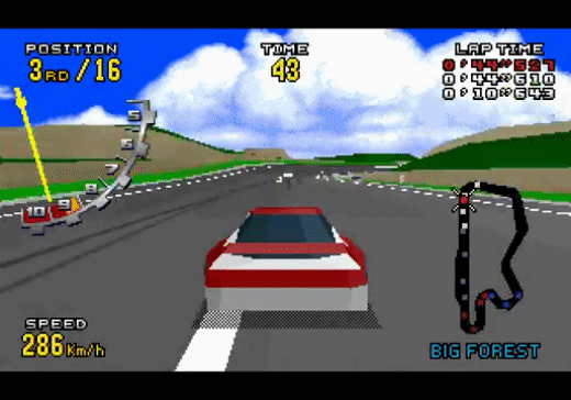 고전게임, 버추어 레이싱 디럭스(Virtua Racing Deluxe ) 바로플레이, 세가 32X 콘솔게임