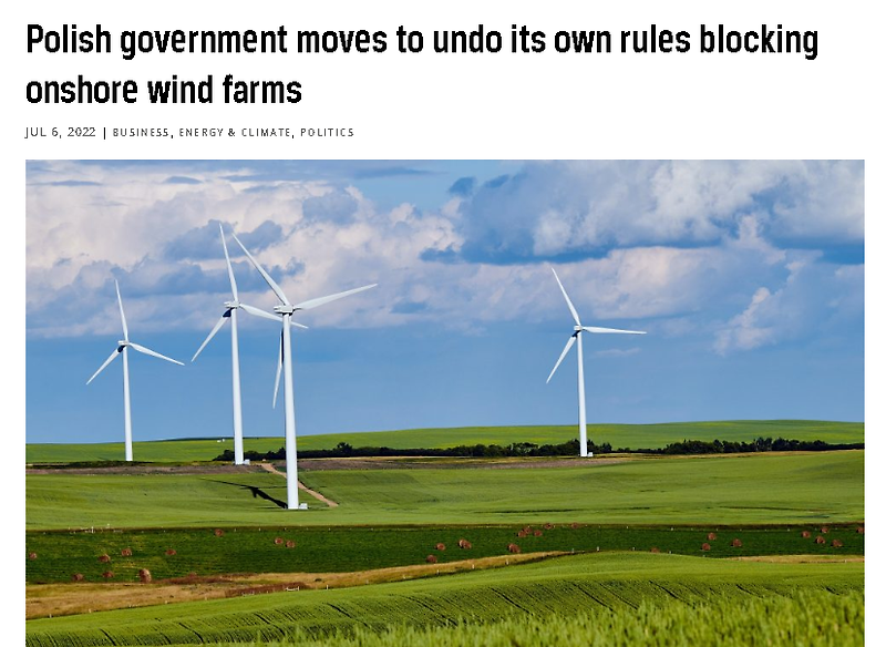 폴란드 정부는 육상 풍력을 더 쉽게 구축할 수 있는 법안을 승인했습니다 | 신재생에너지 투자 , 태양광 , 풍력