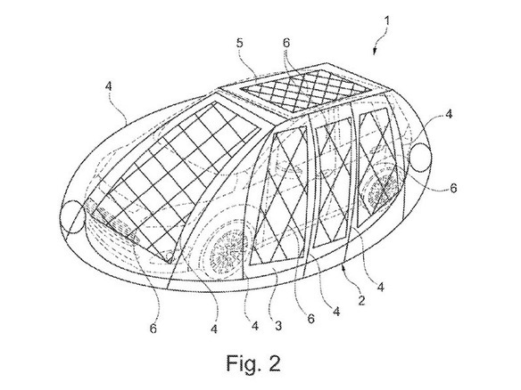 포드사, 태양광 발전 지붕을 갖춘 전기차 특허 출원 실시