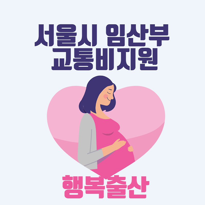 서울시 임산부 교통비 70만원 지원대상 및 신청방법