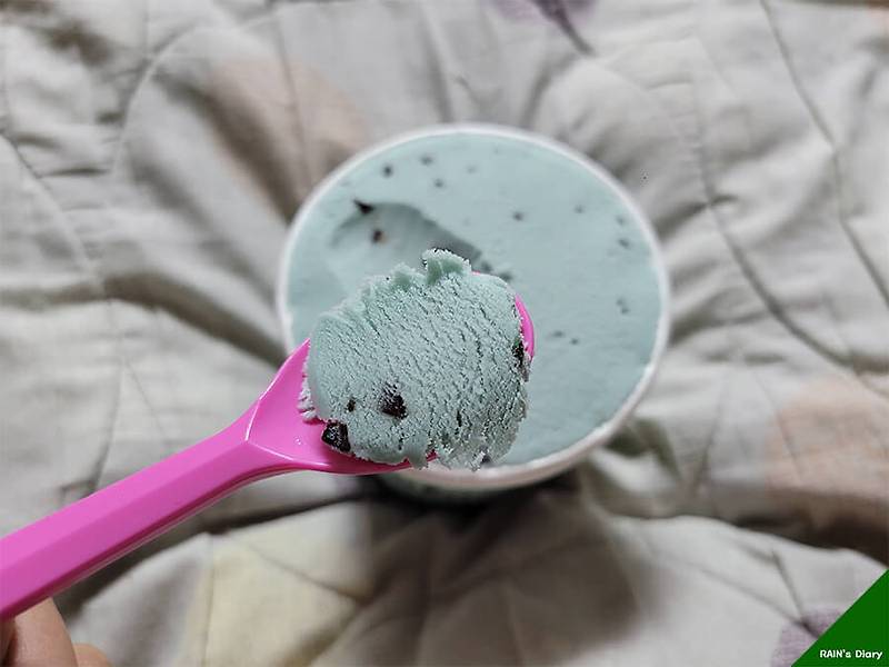 피코크 욜로우 아이스크림(민트초코칩) 후기, 민초단 뜻