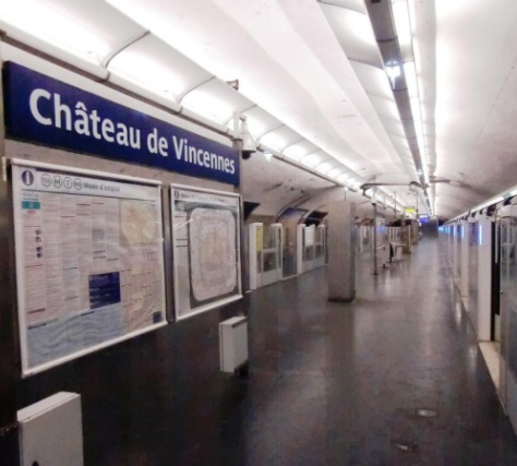 프랑스 지하철 1호선 방센성 역 입니다.