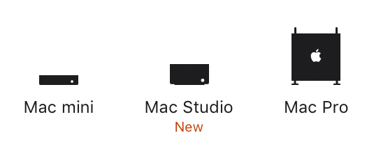 맥미니와 맥프로의 중간급 그러나 고성능 고가의 맥스튜디오 Mac Studio