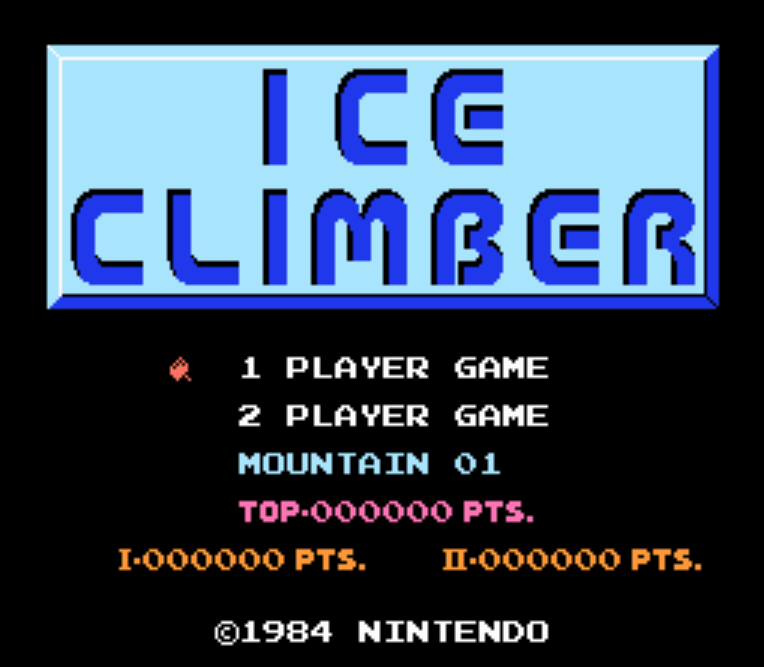 NES ROMS - Ice Climber (EUROPE / 유럽판 롬파일 다운로드)