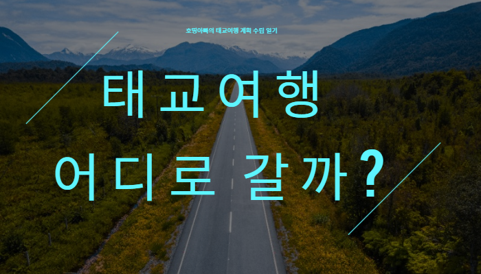 태교여행 예약 후기(