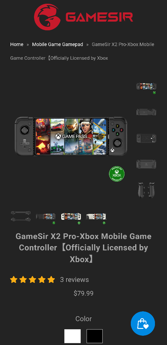 만족스러운 안드로이드 스마트폰 - 휴대폰 게임패드 gamesir x2 pro (게임써 x2 pro) - 게임패스 휴대용 게임기 산듯한 만족