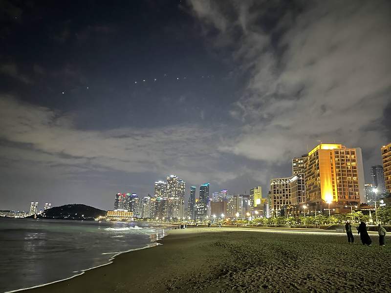 [해운대의밤] 야시장과 해운대 밤바다