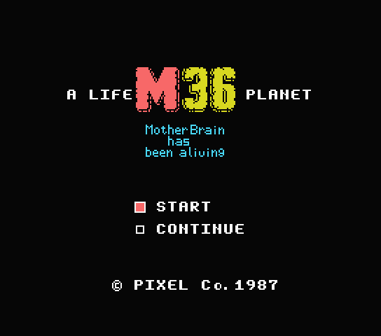A Life M36 Planet.MX1 Japan 파일 - MSX