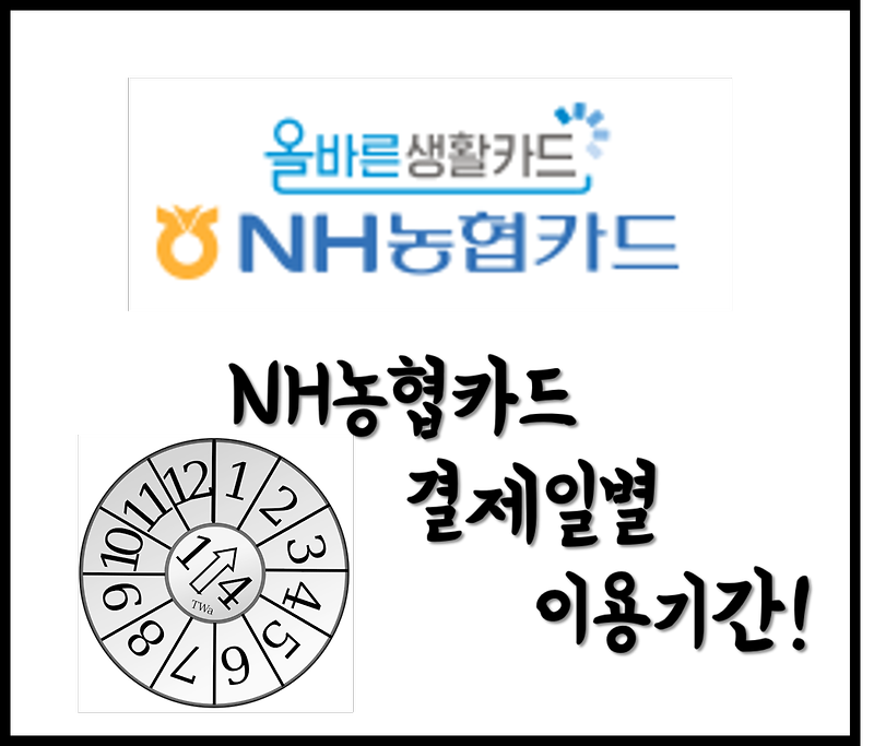 [생활의지혜] NH농협카드 결제일별 이용기간 알아보기 및 홈페이지 확인하는 방법!