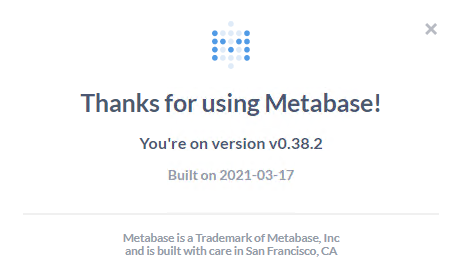 Metabase 0.38 버전 특징(2021년 2월 17일 업데이트)