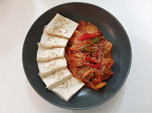 막걸리 술안주 베스트 '두부김치' 10분만에 만들기 / Stir-Fried Tofu and Kimchi