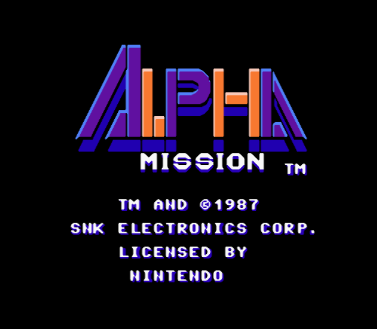 NES ROMS - Alpha Mission (EUROPE / 유럽판 롬파일 다운로드)