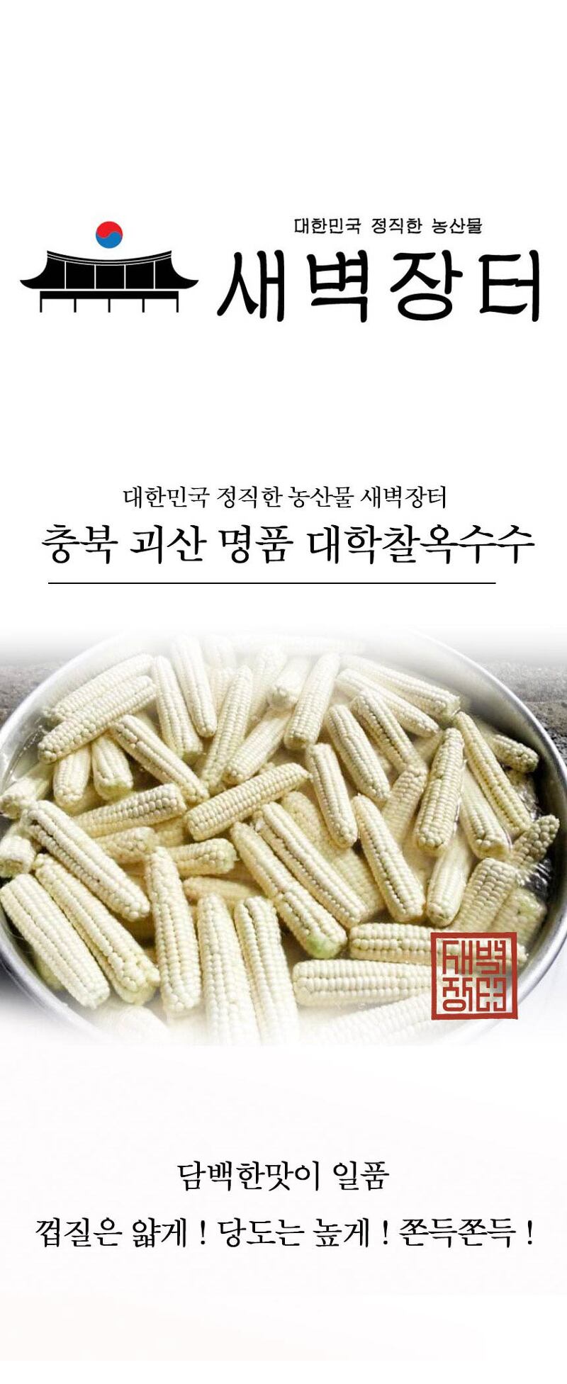 새벽장터 충북 괴산 대학찰옥수수 맛집 !