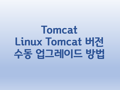 [Tomcat] Linux Tomcat 버전 수동 업그레이드 방법
