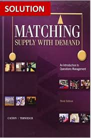 matching supply with demand 3/e 솔루션