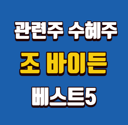 조 바이든 관련주 수혜주 베스트5