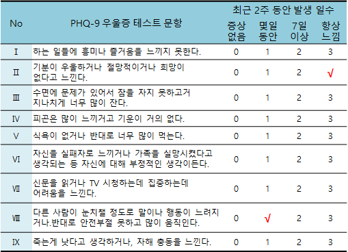 우울증자가진단 테스트로 나의 상태와 증상 그리고 극복방법(공항장애,조울증 등)