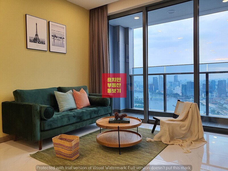 [임대]SWP003 - 선와펄 2베드룸, 가구완비된 고층의 리버뷰 아파트 -1,200 달러