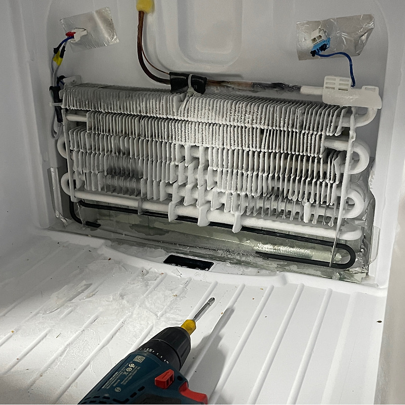 대우 냉장고 고장 AS 방문 수리 후기 | 대우 위니아 냉장고 서랍 아래 물 고임 비용