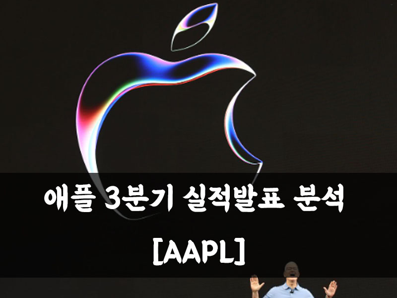 애플 3분기 실적발표 분석과 주가 하락 이유
