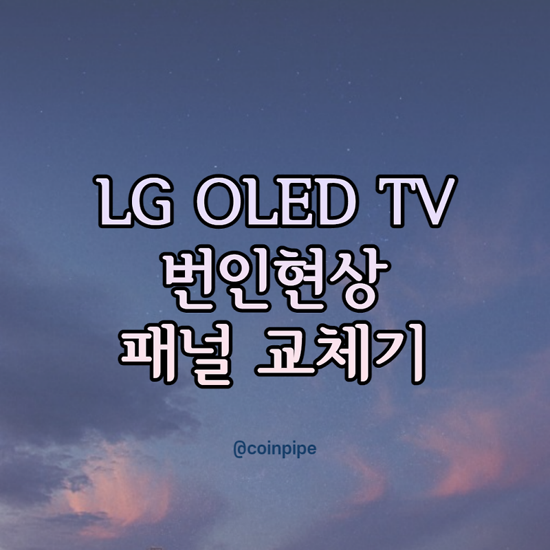 LG OLED TV 번인 현상 - 패널 수리 기
