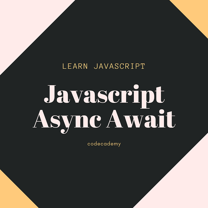 코드카데미 Javascript - Async Await