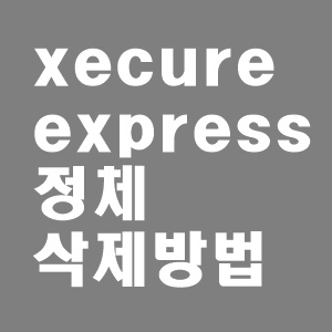 xecureexpress 정체와 설치 실패 오류 해결 방법?