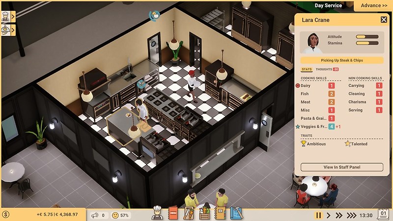 레스토랑 경영 시뮬레이션 게임 Recipe for Disaster 발표. 인기 산업 시뮬레이션 개발자의 신작