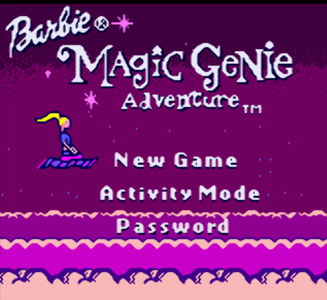 (GBC / USA) Barbie Magic Genie Adventure - 게임보이 컬러 북미판 게임 롬파일 다운로드
