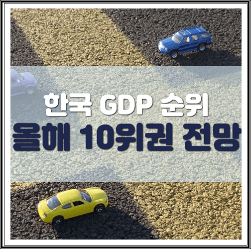 한국 GDP 순위 세계 10위권 전망