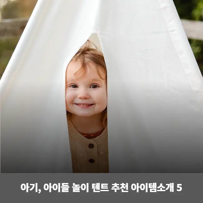 아기와 아이들의 놀이 텐트 추천 아이템소개 5