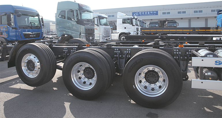 한국상용트럭, 과적불허 ‘가변축 자동시스템’ 선봉에 선다
