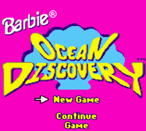 (GBC / USA) Barbie Ocean Discovery - 게임보이 컬러 북미판 게임 롬파일 다운로드
