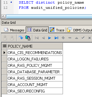 [Oracle 12c] UNIFIED AUDITING (12c new feature)
