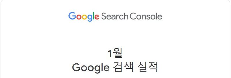 통계, Google Search Console, 2021년 1월 검색 실적