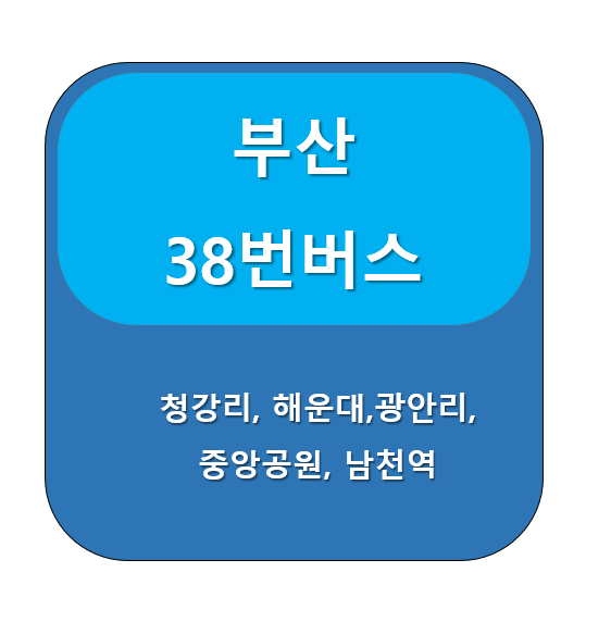 부산 38번 버스 노선 정보, 기장군 청강리 ↔  부산 중앙공원